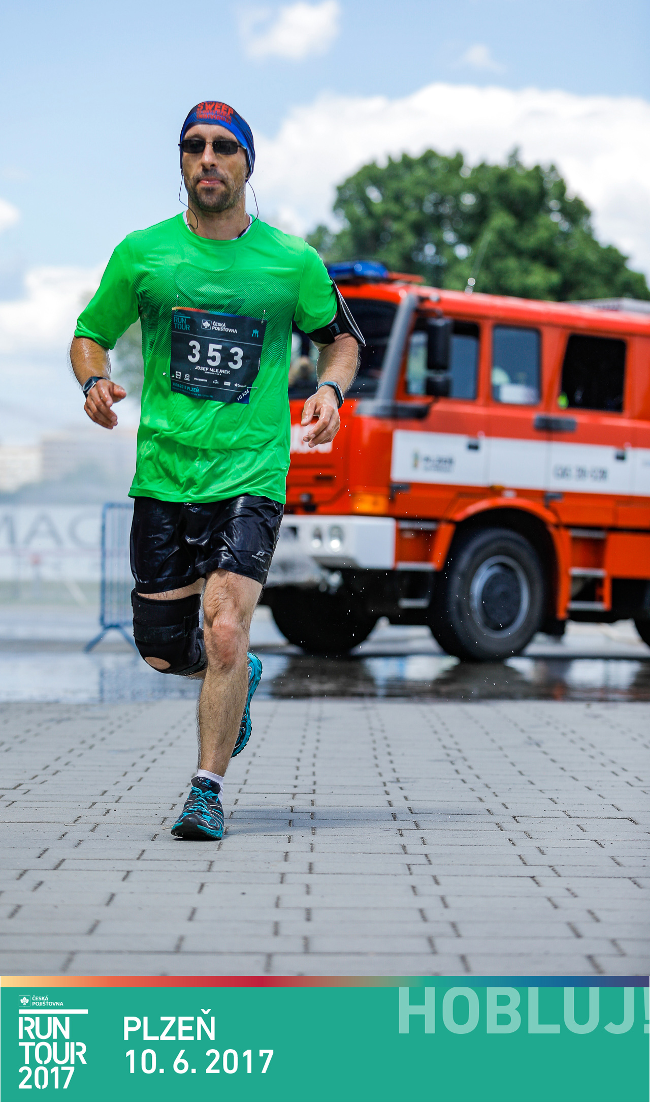 Ran Tour 2017 Plzeň 10 km čas 56.55.